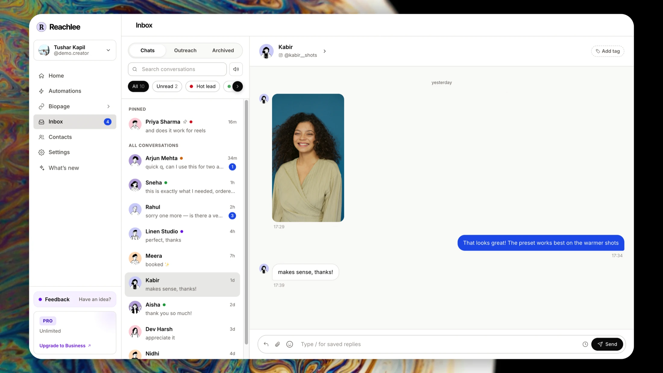 Reachlee unified inbox
